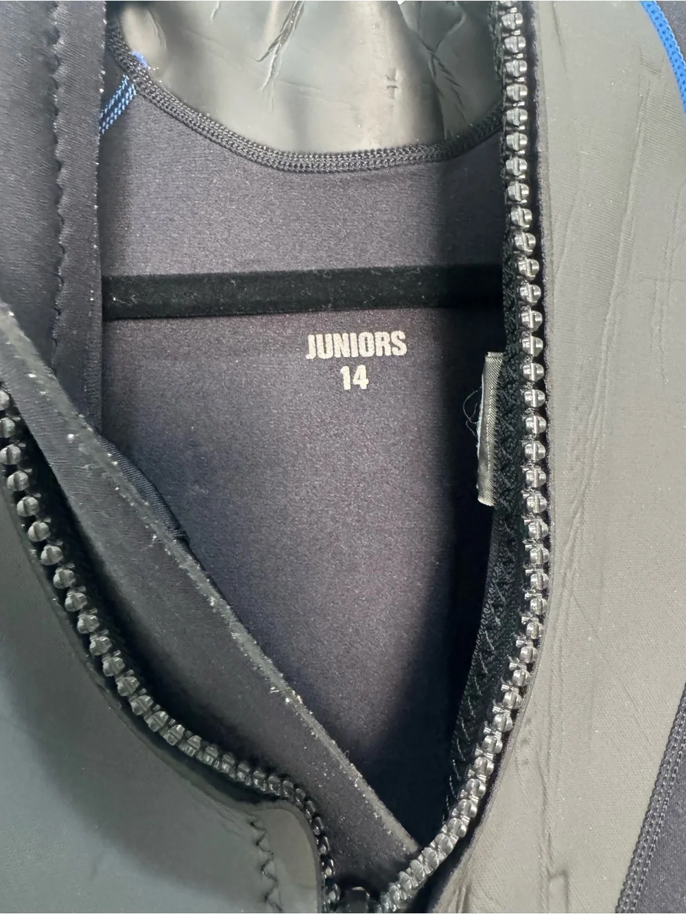 Body Glove Wetsuit Juniors Size 14 Shorty Spring Suit Black Blue Back Zip